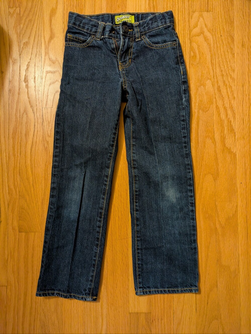 Old Navy boy's Dark Blue Straight-Leg Jeans Size 130 Or 7
